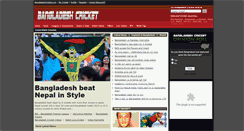 Desktop Screenshot of bangladeshcricket.com